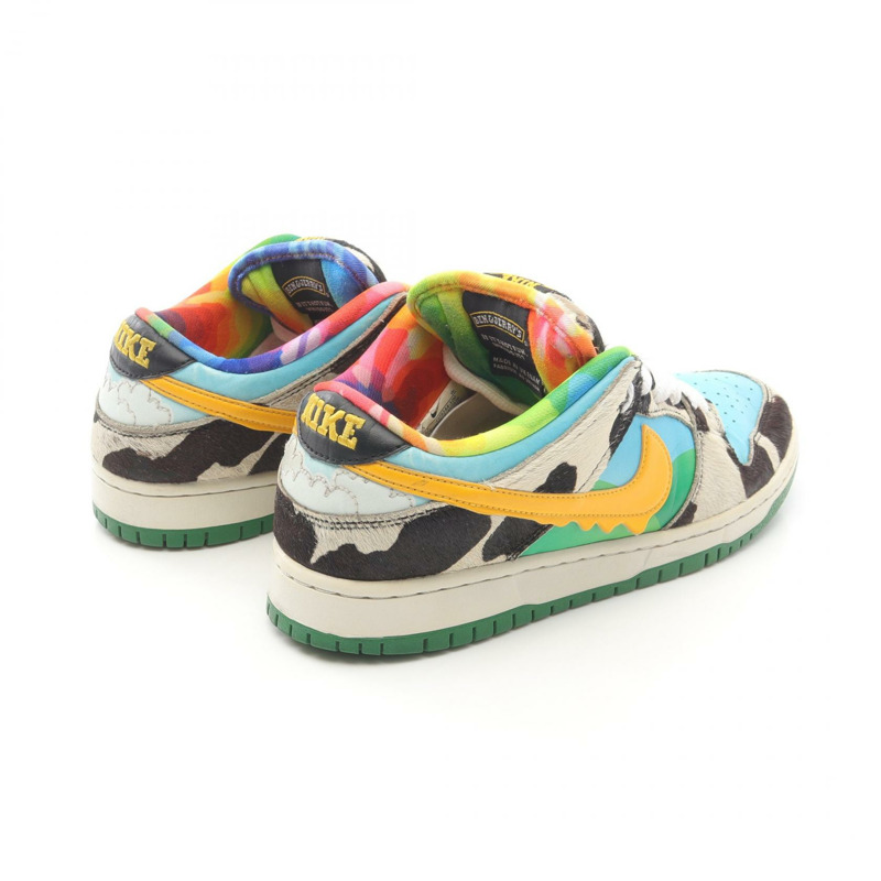 NIKE × BEN & JERRYS SB DUNK LOW CHUNKY DUNKY 運動鞋，真皮材質，美碼 7.5，二手男款-1
