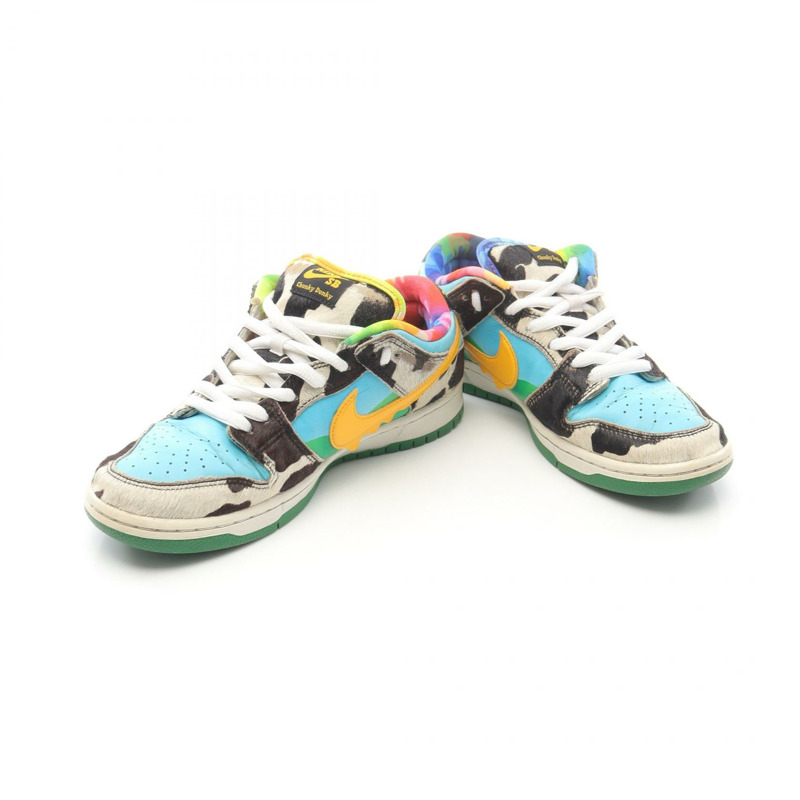 NIKE × BEN & JERRYS SB DUNK LOW CHUNKY DUNKY 運動鞋，真皮材質，美碼 7.5，二手男款-2