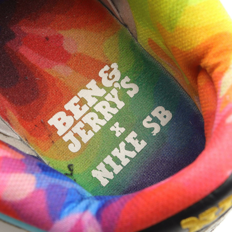 NIKE × BEN & JERRYS SB DUNK LOW CHUNKY DUNKY 運動鞋，真皮材質，美碼 7.5，二手男款-4