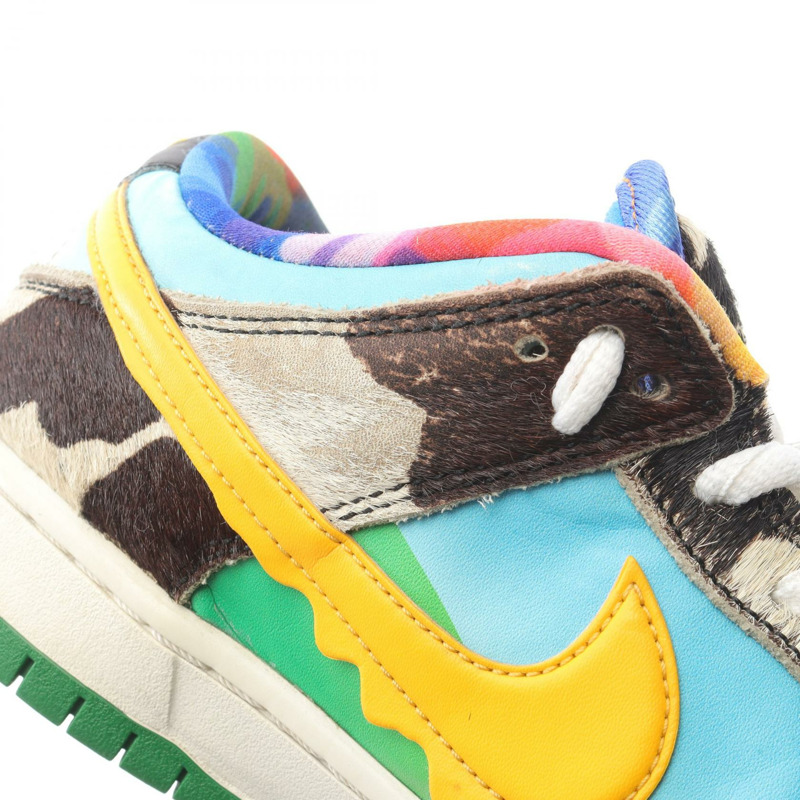 NIKE × BEN & JERRYS SB DUNK LOW CHUNKY DUNKY 運動鞋，真皮材質，美碼 7.5，二手男款-9