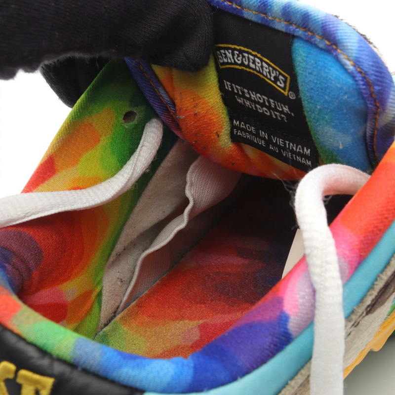 NIKE × BEN & JERRYS SB DUNK LOW CHUNKY DUNKY 運動鞋，真皮材質，美碼 7.5，二手男款-11