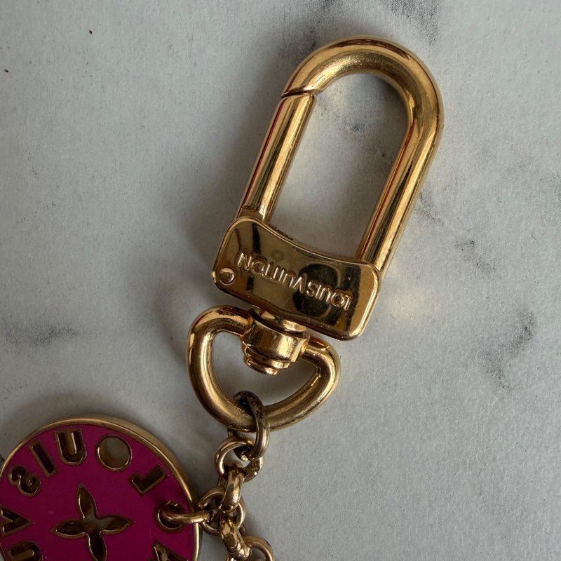 lv花卉彩色掛飾金屬鏈💙-3