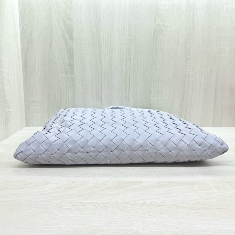 BV淡薰衣草紫小牛皮Hop編織肩背包763966-4