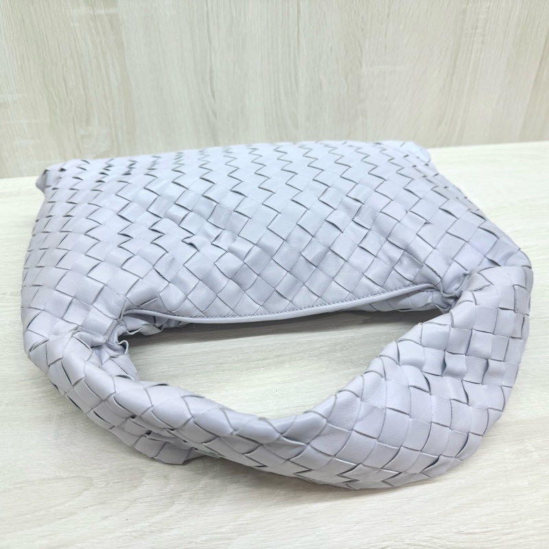 BV淡薰衣草紫小牛皮Hop編織肩背包763966-6