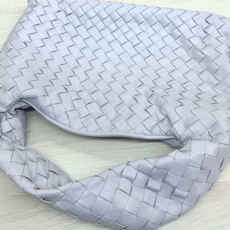 BV淡薰衣草紫小牛皮Hop編織肩背包763966-18