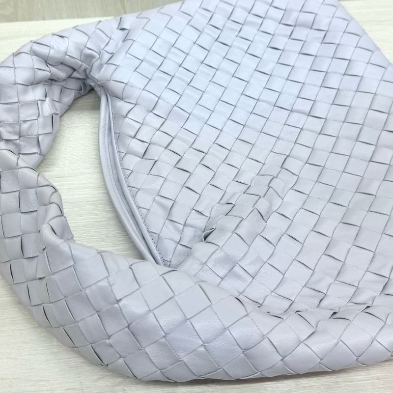 BV淡薰衣草紫小牛皮Hop編織肩背包763966-19