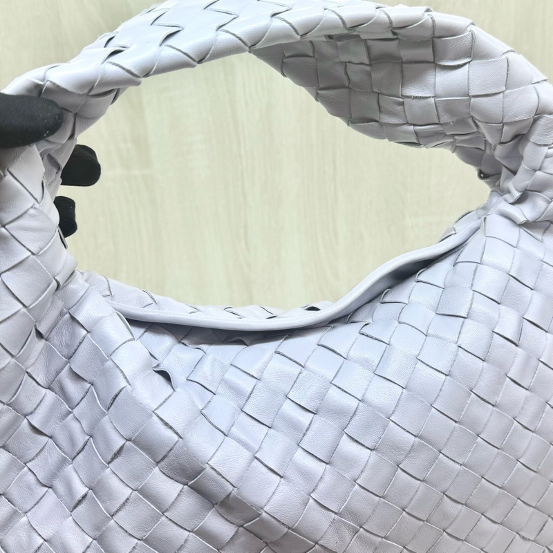 BV淡薰衣草紫小牛皮Hop編織肩背包763966-21