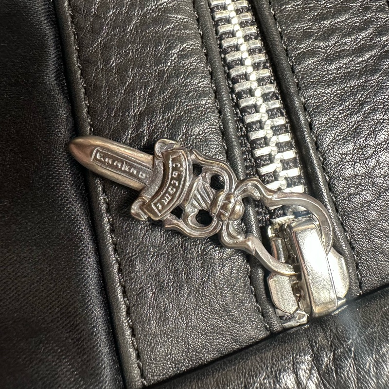Chrome Hearts 口袋拉链休闲皮马甲-8