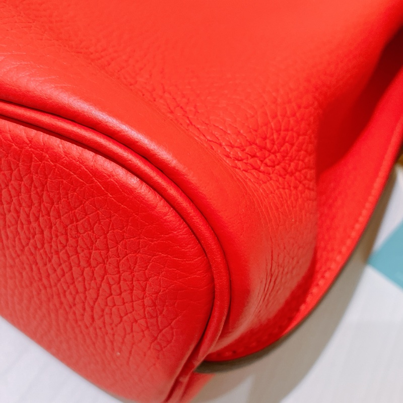 TK1917 HERMES 愛馬仕 凱莉扣帶 單肩 斜挎包 SO KELLY 22CM TOGO ROSE X PHW-7