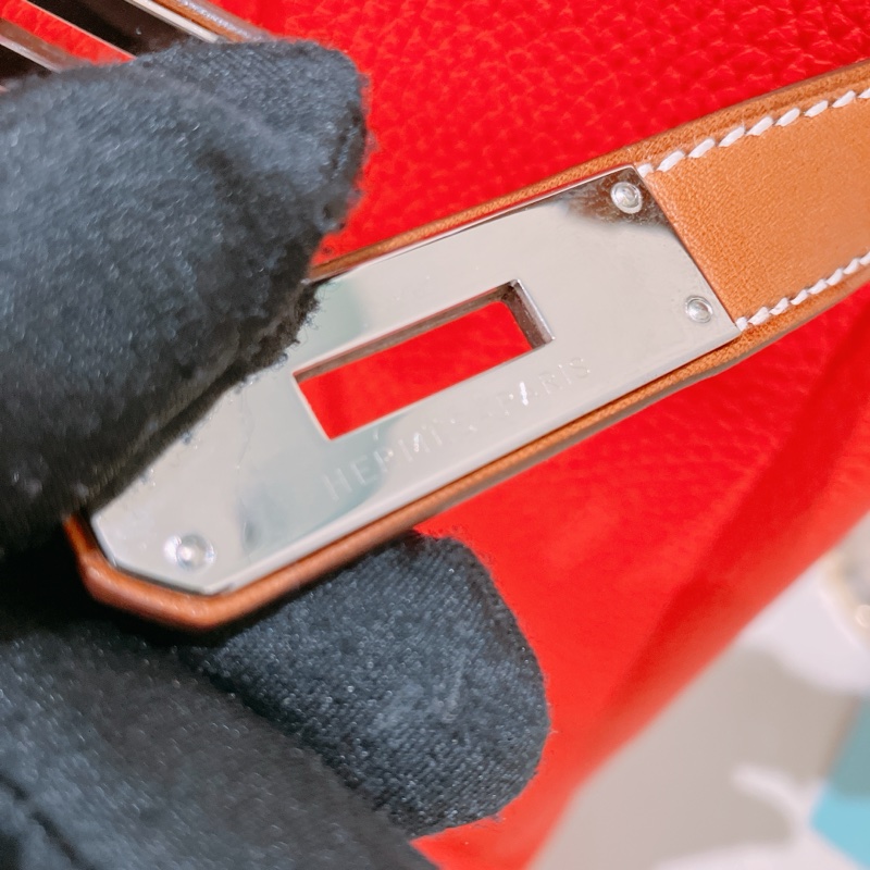 TK1917 HERMES 愛馬仕 凱莉扣帶 單肩 斜挎包 SO KELLY 22CM TOGO ROSE X PHW-11