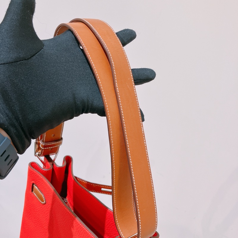 TK1917 HERMES 愛馬仕 凱莉扣帶 單肩 斜挎包 SO KELLY 22CM TOGO ROSE X PHW-16
