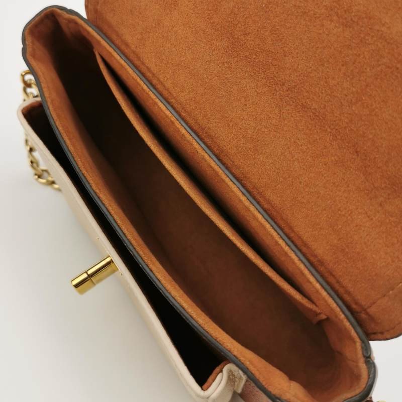 Louis Vuitton(LV)Lockme Tender牛皮拼色LV轉鎖斜挎包單肩包晶片款-6