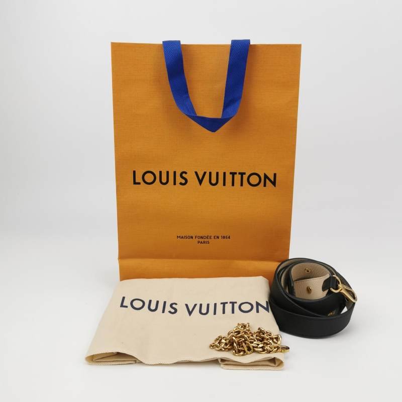 Louis Vuitton(LV)Lockme Tender牛皮拼色LV轉鎖斜挎包單肩包晶片款-8