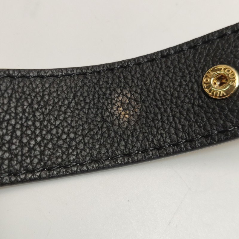 Louis Vuitton(LV)Lockme Tender牛皮拼色LV轉鎖斜挎包單肩包晶片款-12