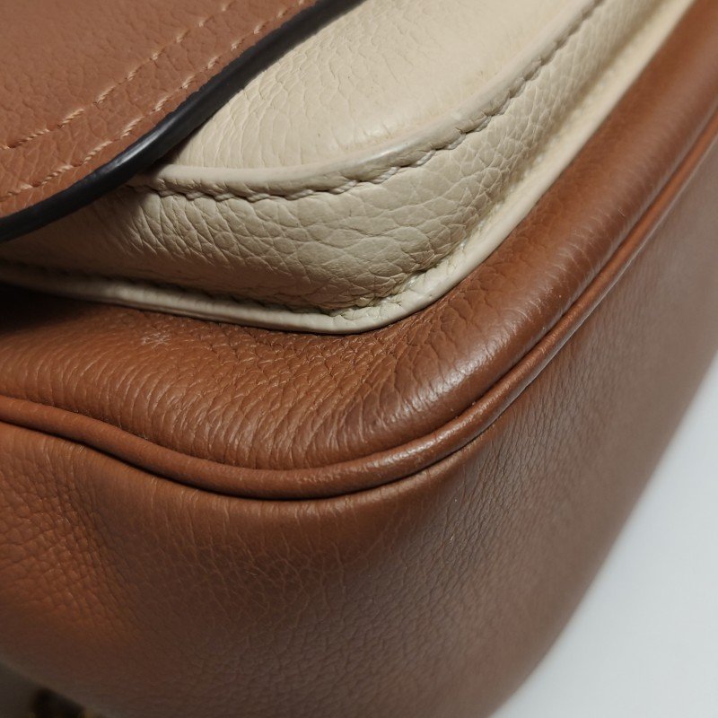 Louis Vuitton(LV)Lockme Tender牛皮拼色LV轉鎖斜挎包單肩包晶片款-23