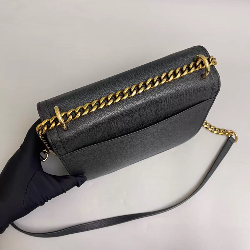 LV路易威登Lockme Chain黑金荔枝紋包-4