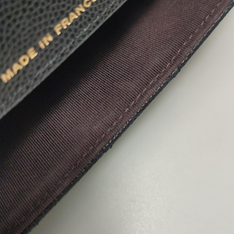 Chanel Flap Bag牛皮純色菱格絎縫雙C標識斜挎包單肩包-8