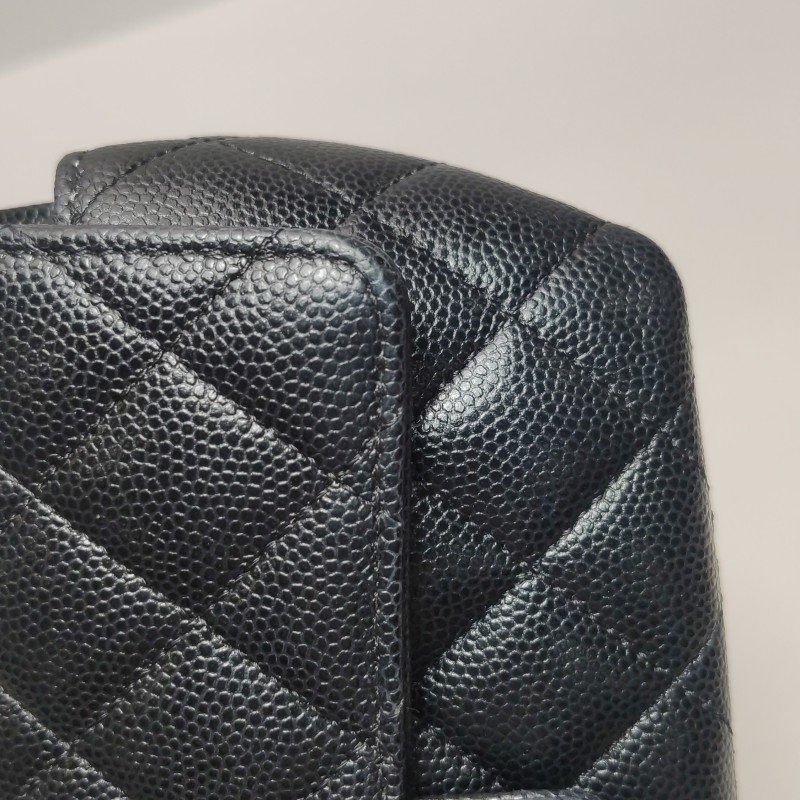 Chanel Flap Bag牛皮純色菱格絎縫雙C標識斜挎包單肩包-14