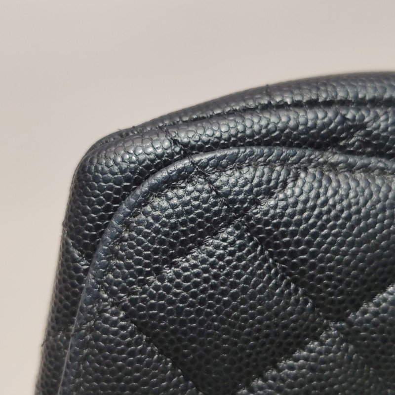 Chanel Flap Bag牛皮純色菱格絎縫雙C標識斜挎包單肩包-15