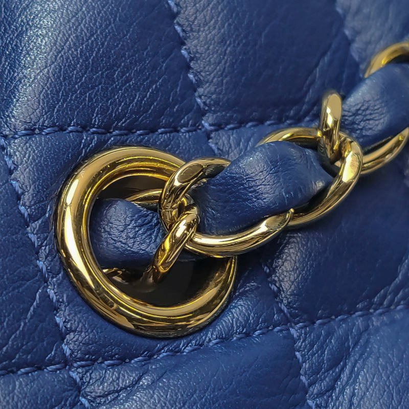 Chanel Urban Spirit牛皮菱格絎縫雙C書包扣雙肩包-12
