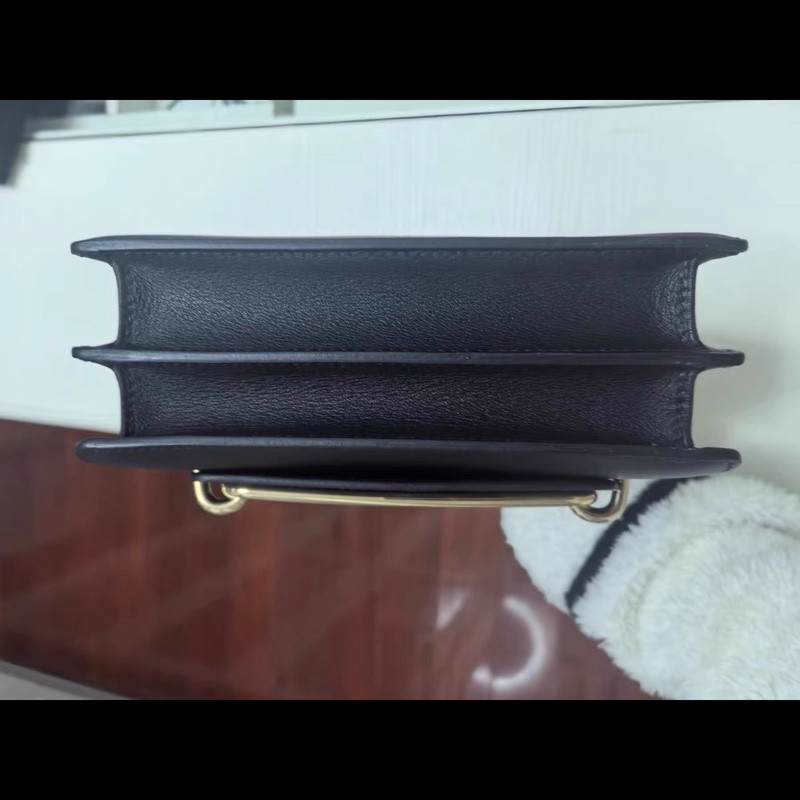 愛馬仕黑金豬鼻包roulis 19 stamp Y-6