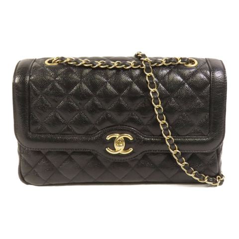 CHANEL 牛皮皮革Shoulder Bag金扣肩背袋
