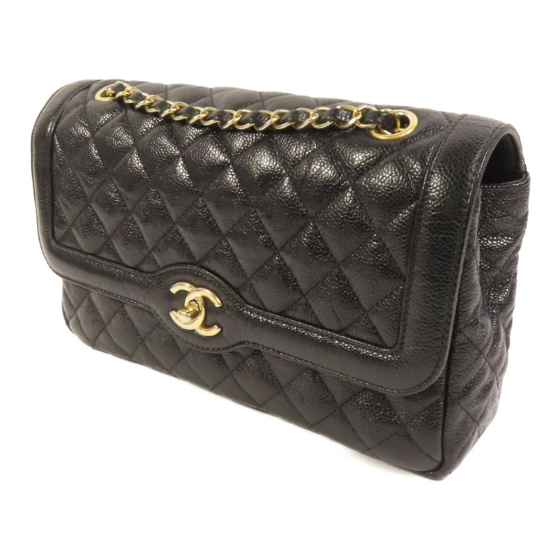 CHANEL 牛皮皮革Shoulder Bag金扣肩背袋-2
