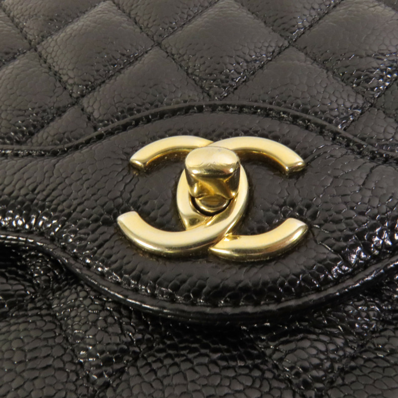 CHANEL 牛皮皮革Shoulder Bag金扣肩背袋-5