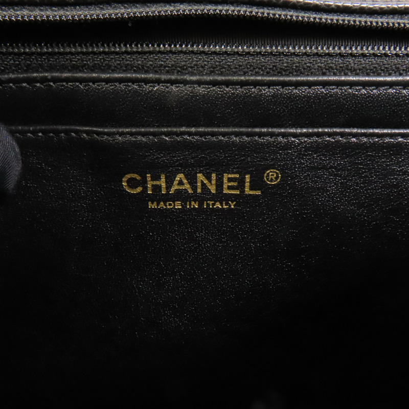 CHANEL 牛皮皮革Shoulder Bag金扣肩背袋-7