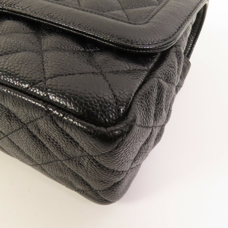 CHANEL 牛皮皮革Shoulder Bag金扣肩背袋-13