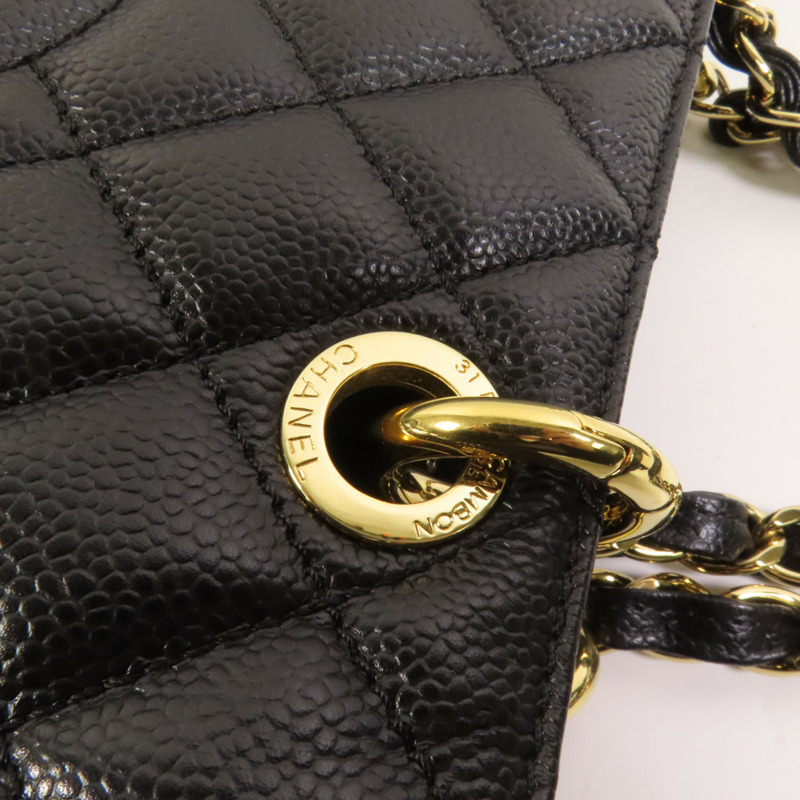CHANEL 牛皮皮革GST Grand Shopping Tote Bag金扣鏈帶肩背袋-5