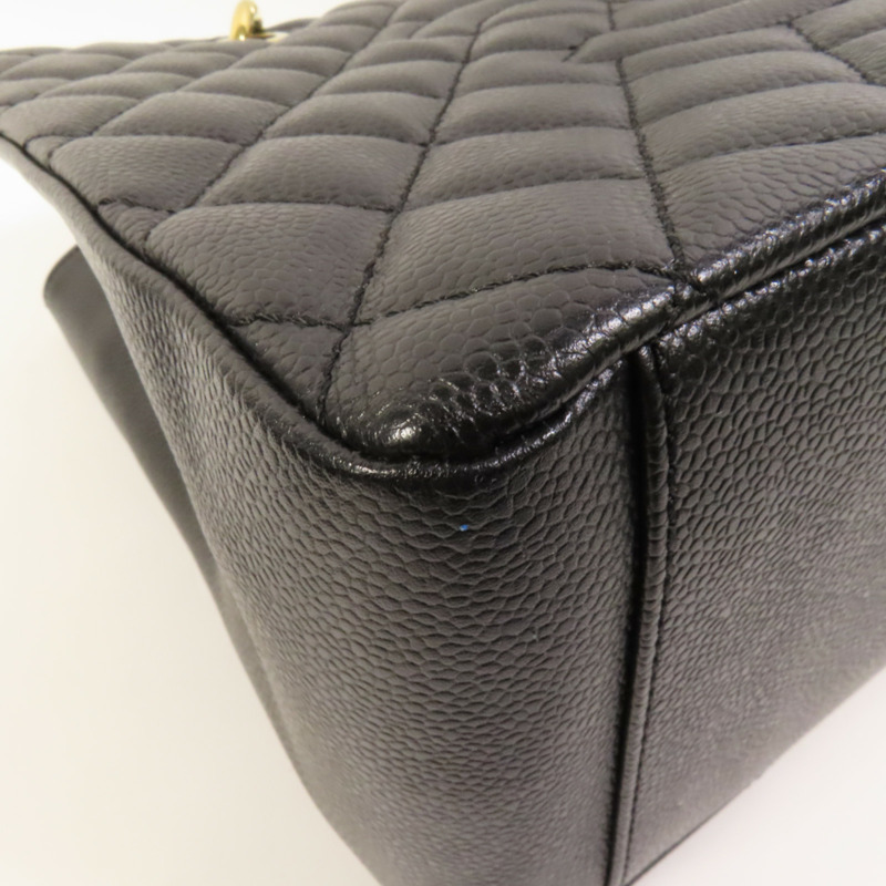 CHANEL 牛皮皮革GST Grand Shopping Tote Bag金扣鏈帶肩背袋-14