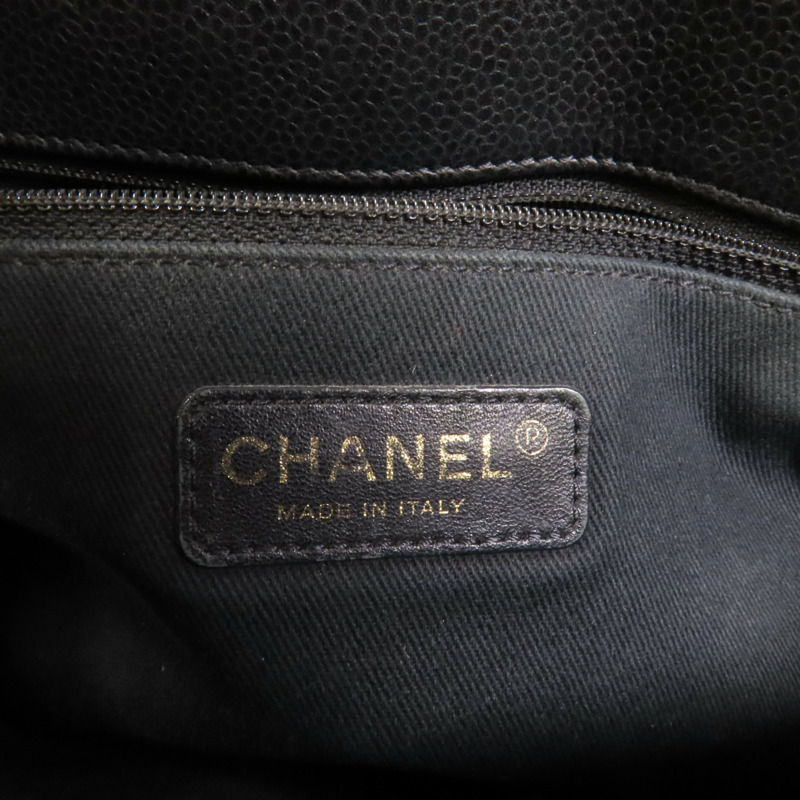 CHANEL 牛皮皮革Timeless CC金扣鏈帶肩背袋-7