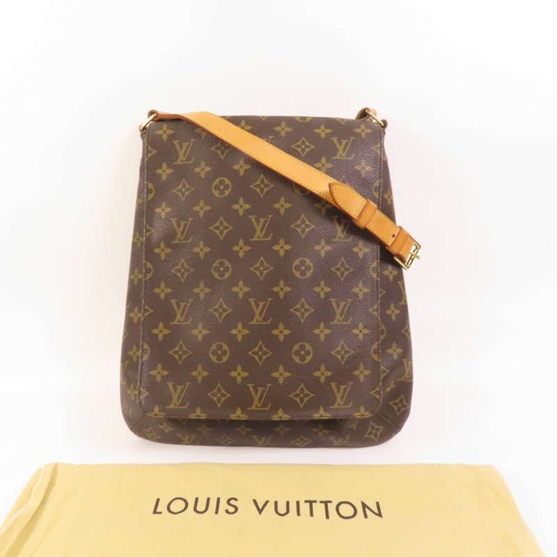 LOUIS VUITTON Monogram Musette金扣肩背袋-9