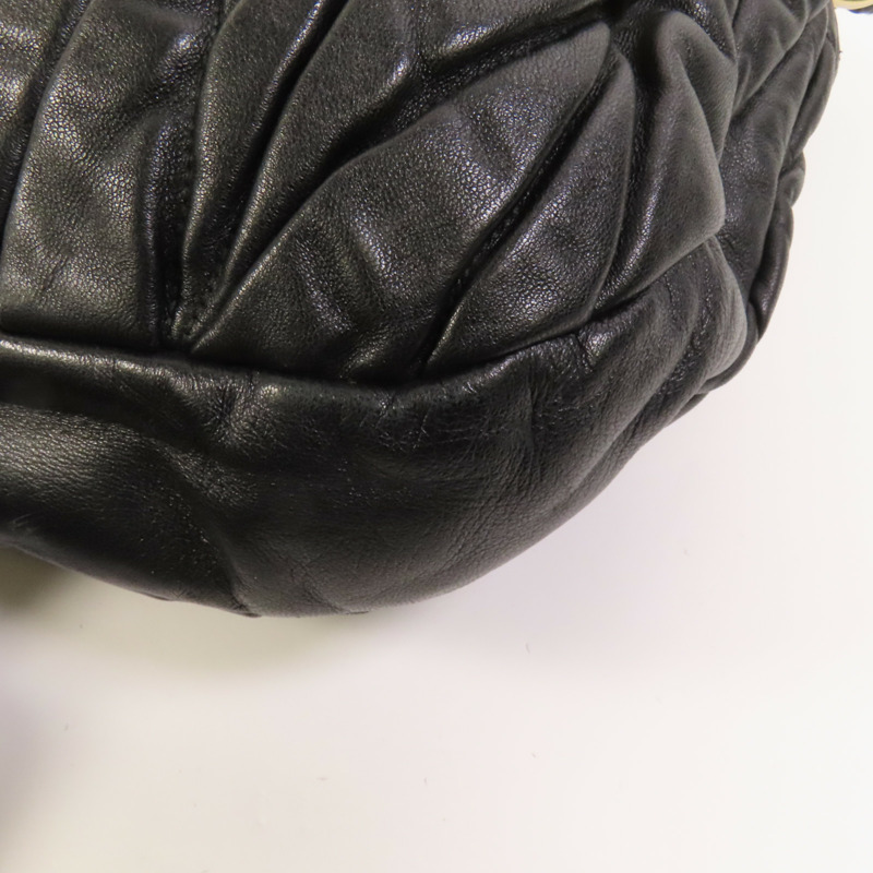 Miu Miu 羊皮皮革2 Way Shoulder金扣手挽肩背兩用袋-14