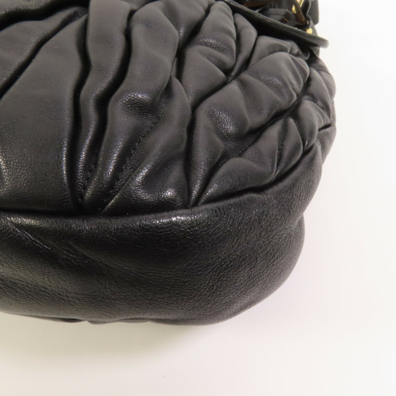 Miu Miu 羊皮皮革2 Way Shoulder金扣手挽肩背兩用袋-16