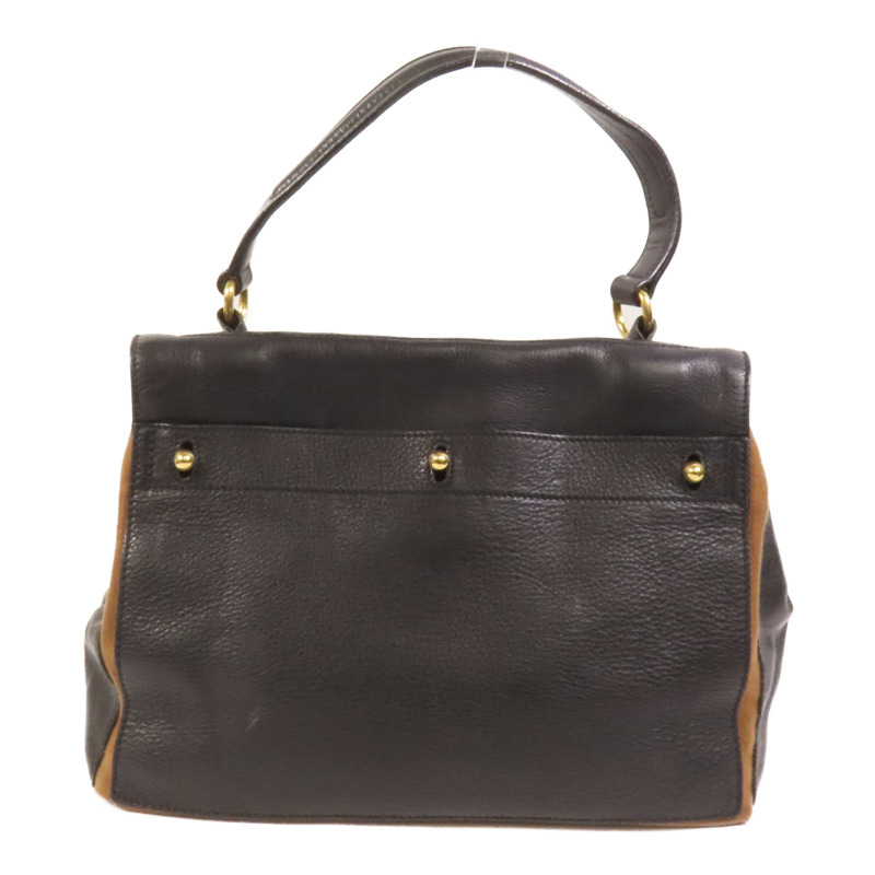 YVES SAINT LAURENT 牛皮皮革Muse Two金扣手挽袋-1