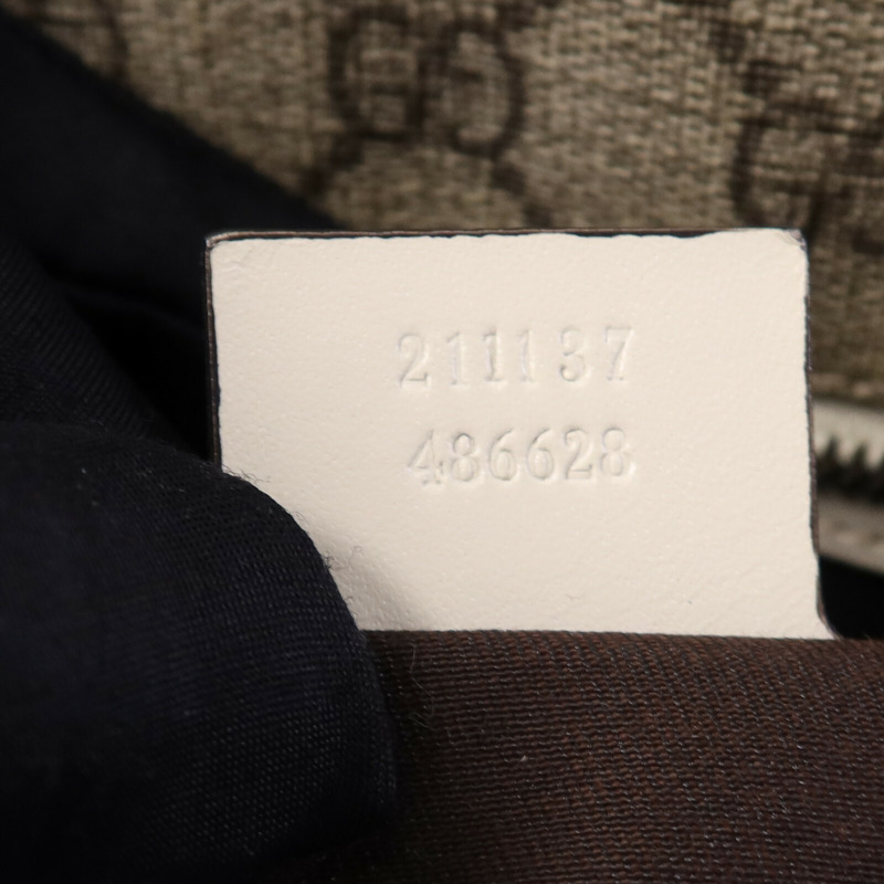 GUCCI 塗層帆布GG Tote銀扣手挽袋-7