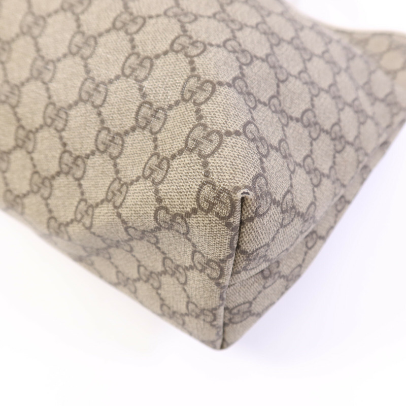 GUCCI 塗層帆布GG Tote銀扣手挽袋-10