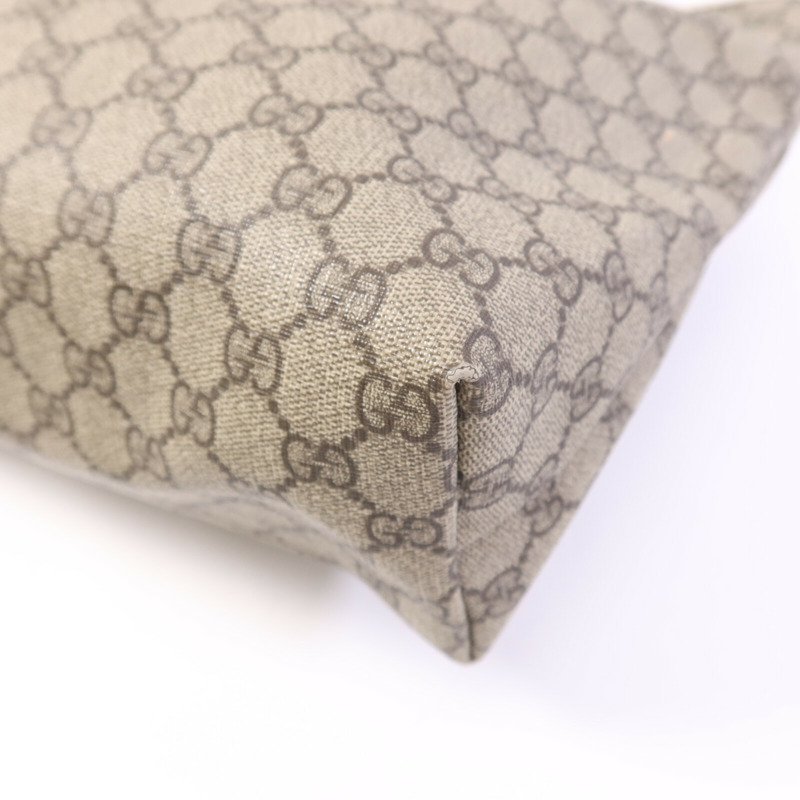 GUCCI 塗層帆布GG Tote銀扣手挽袋-12