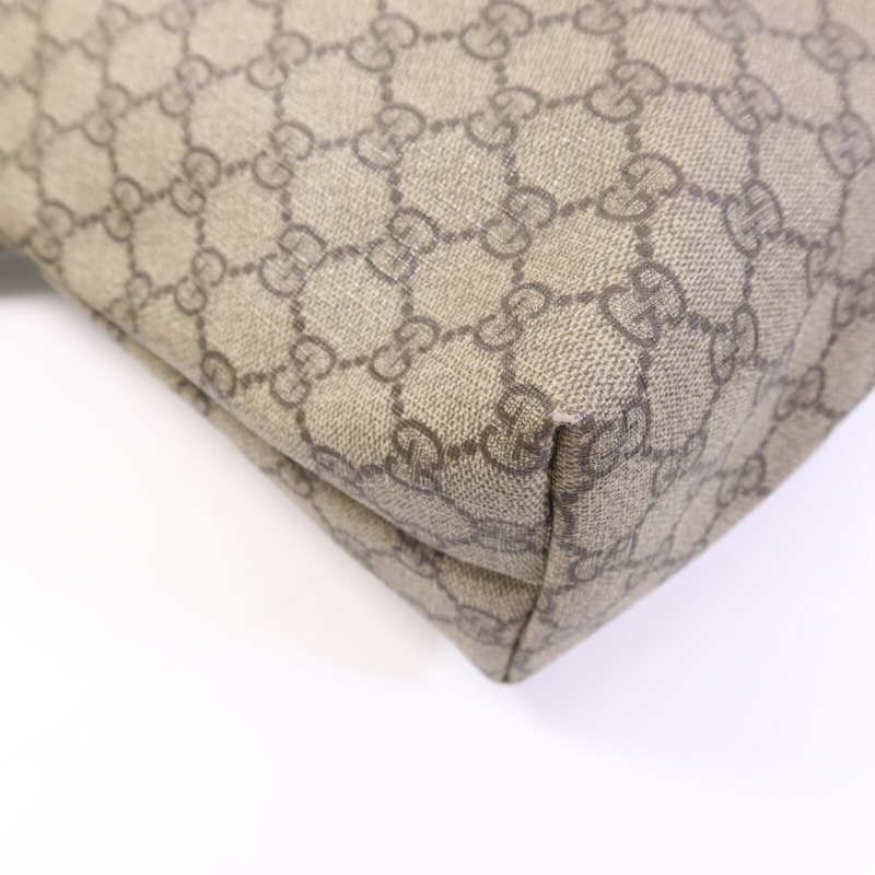 GUCCI 塗層帆布GG Tote銀扣手挽袋-13