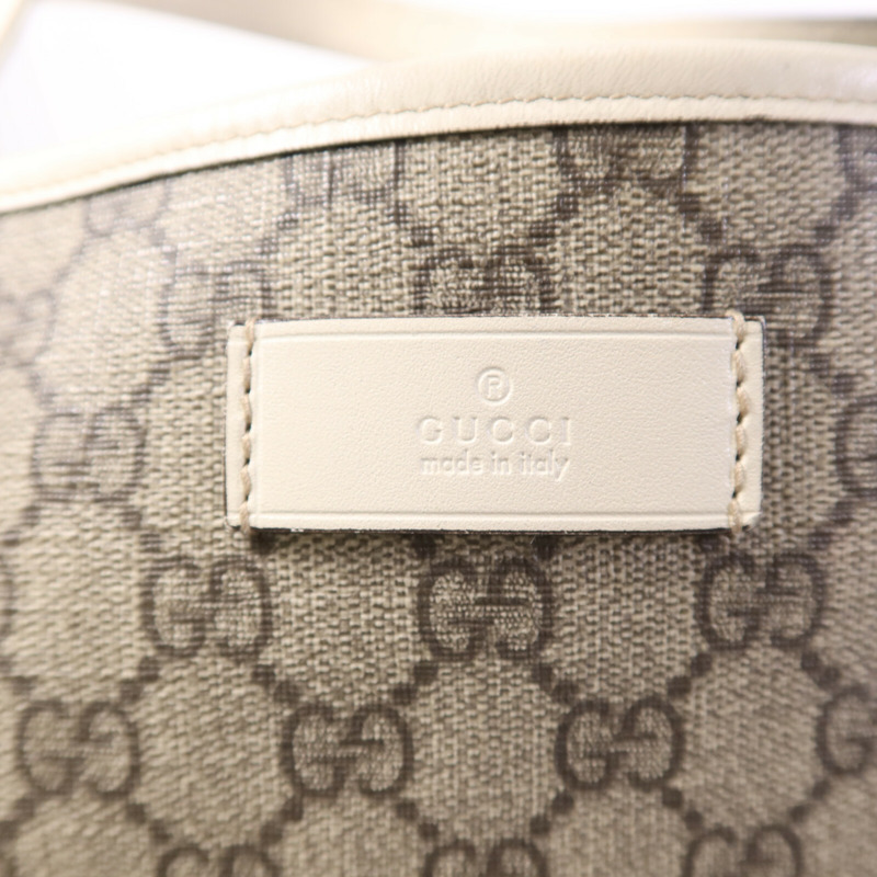 GUCCI 塗層帆布GG Tote銀扣手挽袋-14