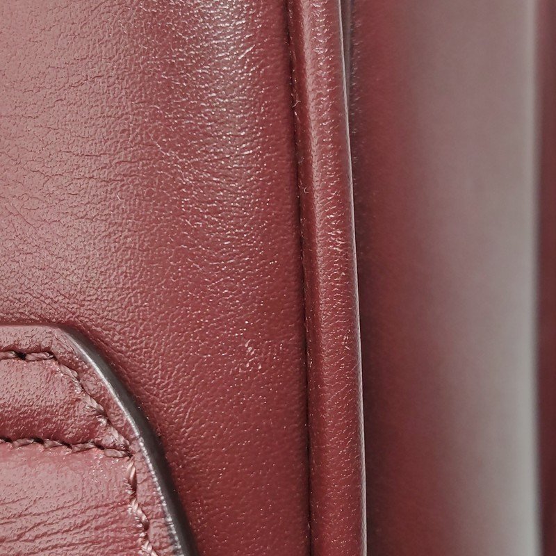 Celine C Bag中號牛皮純色金屬鎖扣單肩包-14