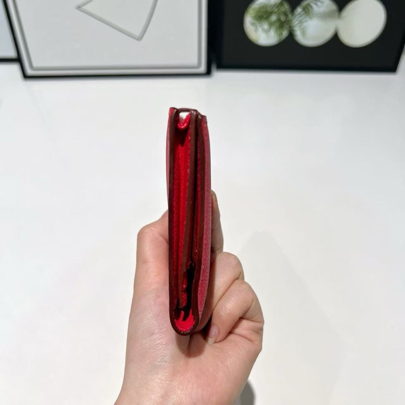 超值 愛馬仕 Hermès Béarn 紅色銀扣 長夾｜經典H扣｜俐落耐看 T 刻-3