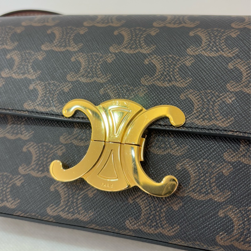 Celine字花凱旋門肩背包-4