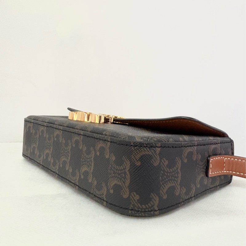 Celine字花凱旋門肩背包-10