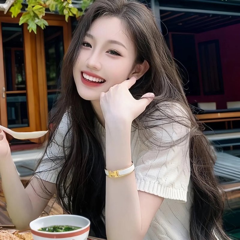 HERMES Clic H手環 - 白金-1