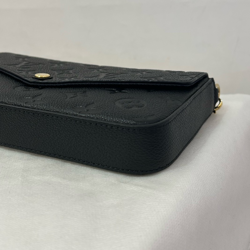 Louis Vuitton 黑壓紋三合一鏈包-6