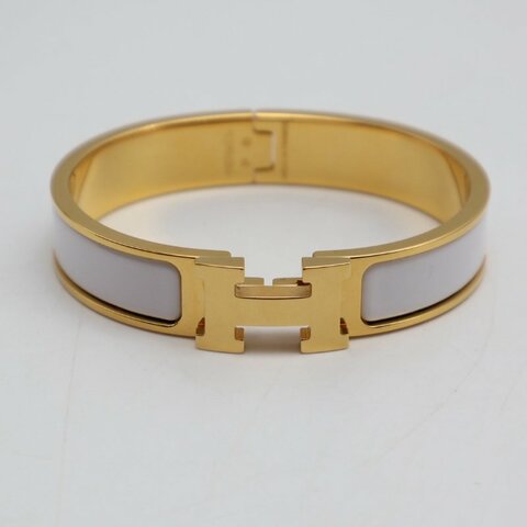 HERMES Clic H手環 - 白金