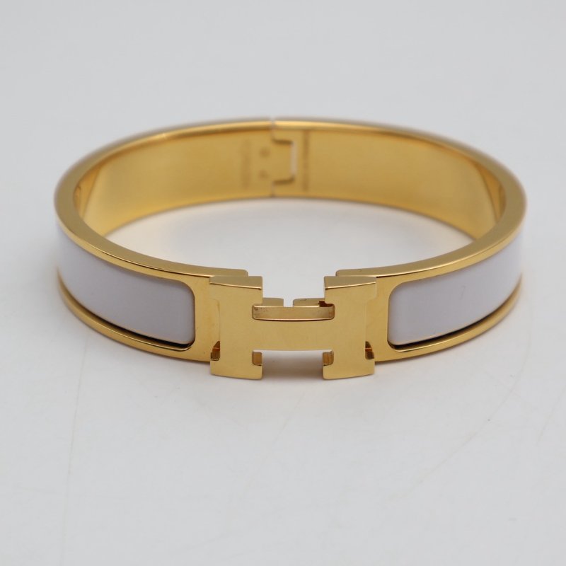 HERMES Clic H手環 - 白金-0